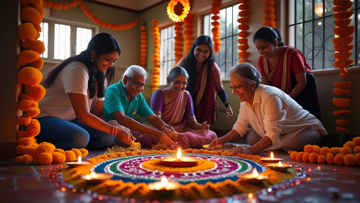 Decorate a senior citizen home or orphanange