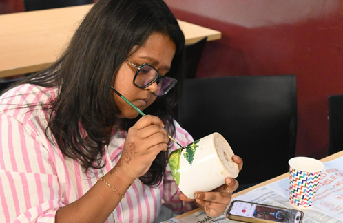 Flower Pot Painting for Senior Centres