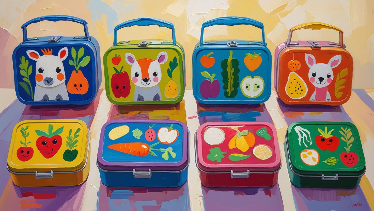 Paint Lunch Boxes For Children