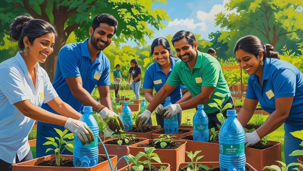 Plastic Bottle Planter