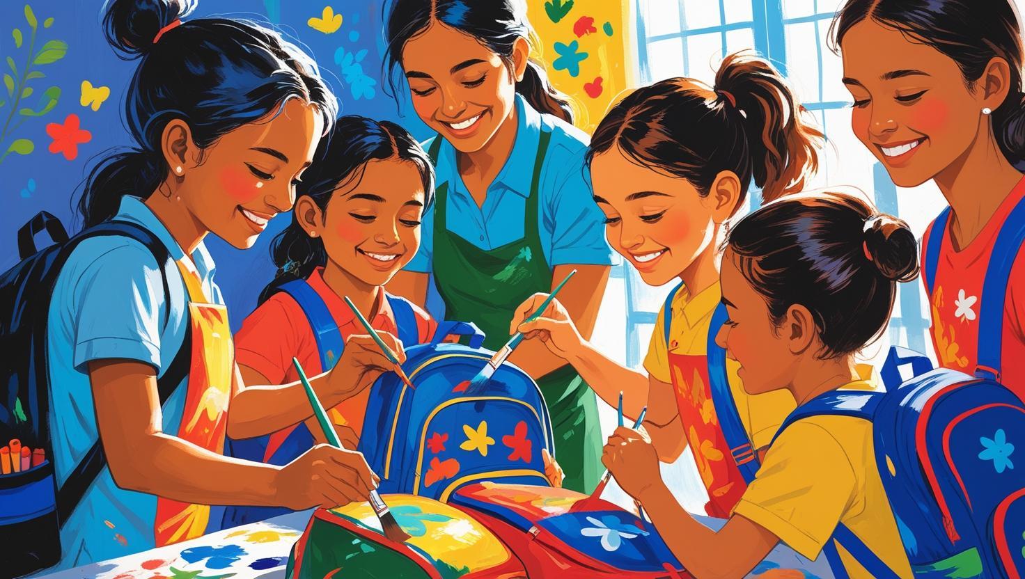 Paint School Bag For Children